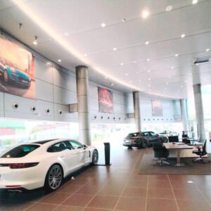 downlights for car showroom