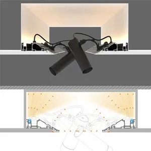 double hidden track lights